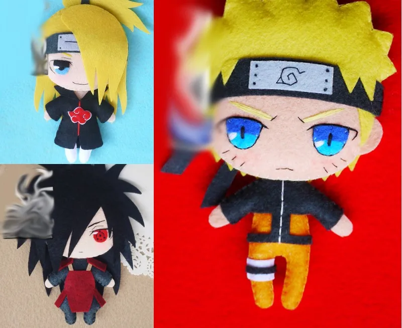 Q Style Handwork DIY Material Anime Cartoon Naruto Hokage Uzumaki Toy Keychain Bag Cosplay Doll for Boy Girl Gift 1 pcs | Тематическая