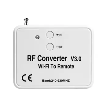 

Mobile Control Wifi Rf Converter For Garage Gate Beninca Doorhan Transmitter 300-928Mhz For 41brands Of Remote Control