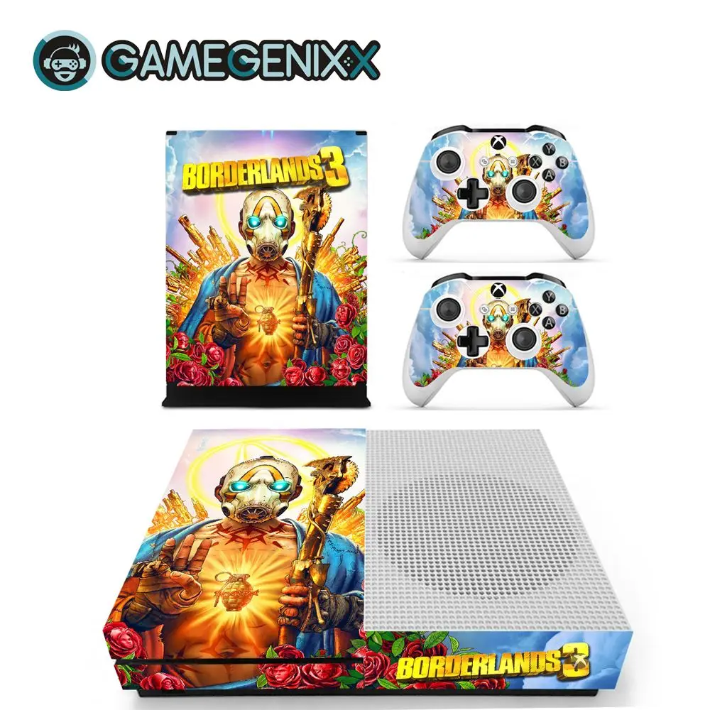 GAMEGENIXX Кожа Наклейка виниловая оберточная крышка полный набор для Xbox One Slim консоли и 2 контроллеров-borderland 3