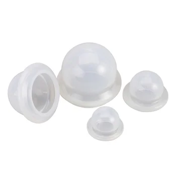 

4pcs Silicone Medical Vacuum Massage Cupping Massaging Tools Body Facial Therapy Cupping Cups (Transparent)