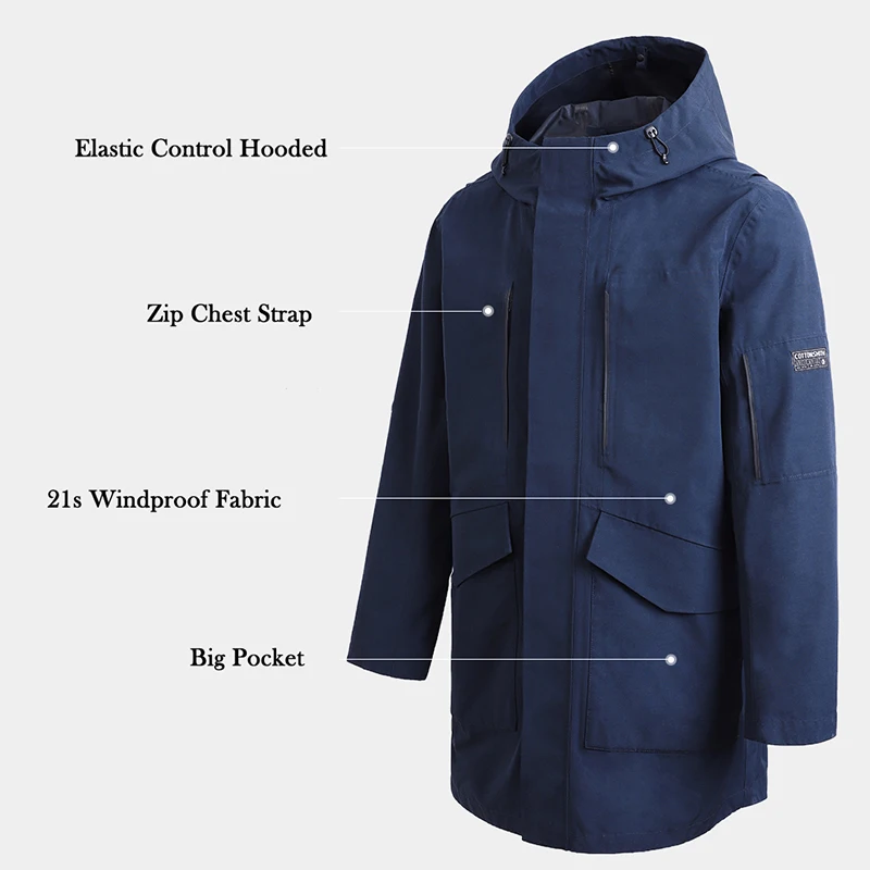 Youpin 3 in 1 Outdoor Casual Long Winter Jacket