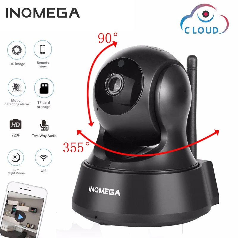 INQMEGA IP камера Домашняя безопасность двухстороннее аудио HD 720P 1080P Draadloze мини камера 1MP Nachtzicht Wi-Fi камера видеонаблюдения детский монитор