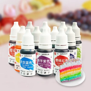 

10ml Natural Ink Food Coloring Cake Pastries Cookies Liquid Dye Pigment Baking Decor Fondant Cooking Icing DIY Crafts