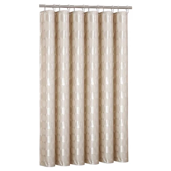 

Modern Style Thickened Mirror Jacquard Shower Curtain Polyester Waterproof Bathroom Toilet Bath Cover Curtains