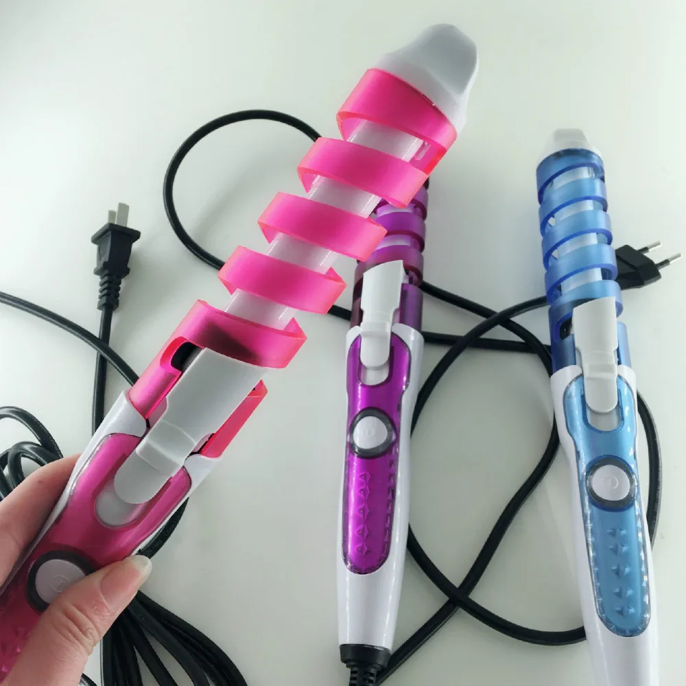 Curling Iron Hair Curling Wand Portable Hair Curler Magic Spiral Curler 15