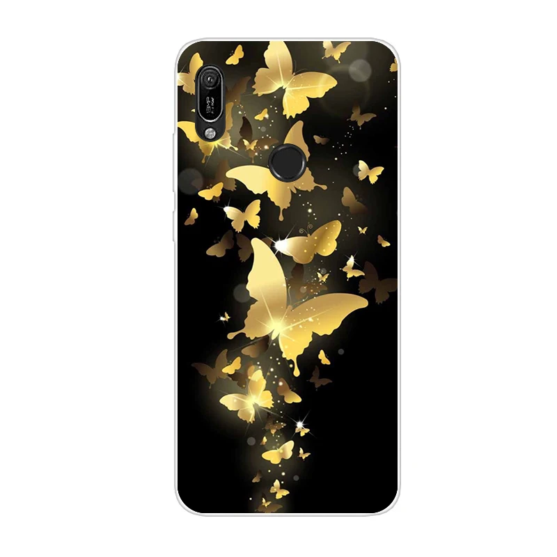 Тёмно-синий Huawei y6 чехол huawei Y6 силикона с покрытием из термополиуретана мягкий чехол для телефона для huawei Y6 MRD-LX1 MRD-LX1F Y 6 pro Y6Prime чехол - Цвет: Тёмно-синий