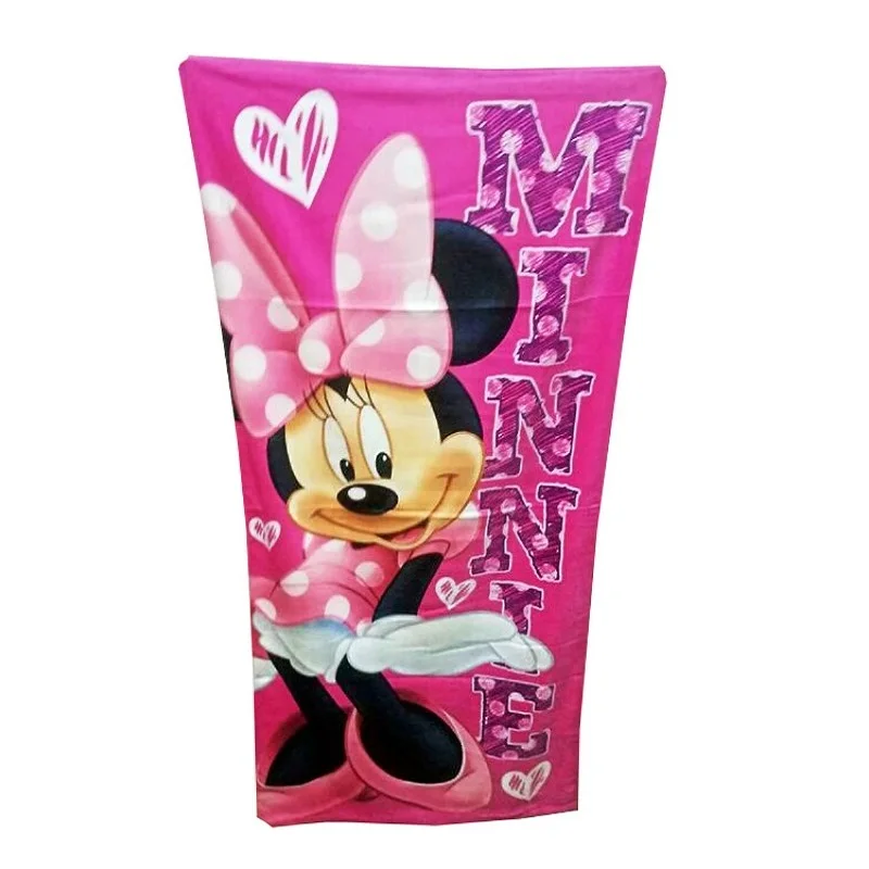 Disney New Cartoon Minnie Mickey Mouse Friends Cotton Girls Kids Teens Bath/Beach Towel 75x150cm Children Swimming Towel