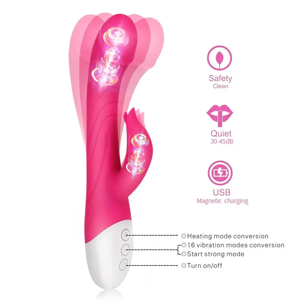 Verwarmende vibrerende dildo g-spot en clitoris stimulator_voghion.com