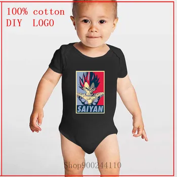 

Dragon Ball Bulma Super Saiyan printing Baby Bodysuits Clothing Summer Unisex Cotton Cartoon Newborn Short Sleeve Jumpsuit