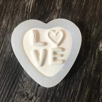

Love shape Silicone soap mold DIY LOVE soap mold Aromatherapy plaster mold