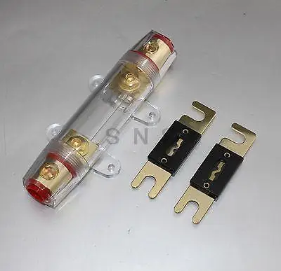 

ANL Fuse holder Distribution INLINE 0 4 8 GA GOLD PLATED FREE 100A FUSE SKFH099