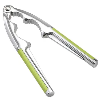 

Stainless Steel Walnut Clips Nutcracker Green Handle Shell Breaker Thick Zinc Alloy Peeling Walnut Clip Home Kitchen Accessory