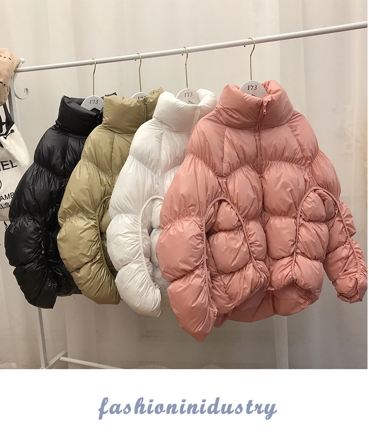 Зимняя новая одежда корейская мода свободная короткая хлопковая куртка Женская Толстая теплая хлопковая куртка