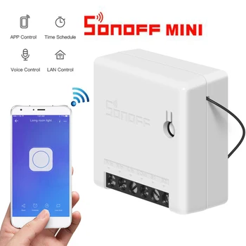 

SONOFF MINI Wifi DIY Smart Switch Two Way Wiring Home Automation Modules Compatible With EWelink Alexa Amazon Google Home