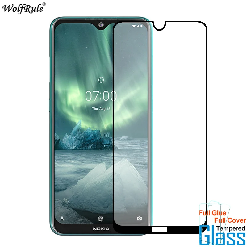 

2Pcs Screen Protector For Nokia 7.2 5.3 Tempered Glass Full Glue Cover Protective Phone Film For Nokia 7.2 5.3 Glass