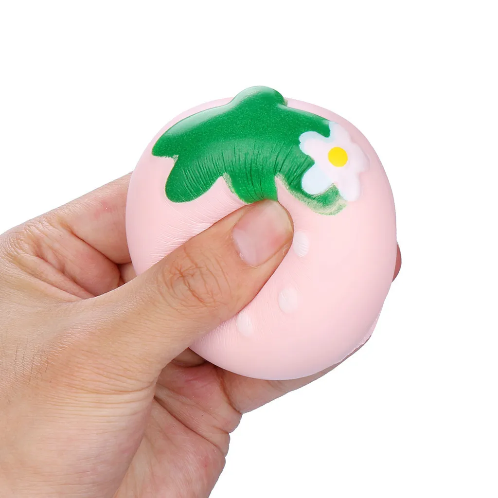Strawberry Slow Rising Antistress Toy Soft Squish Stress Relief Christmas Gift Simulation Fruit Toys Soft Elastic Toy #A