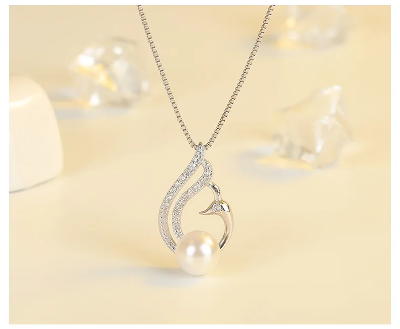 Женское Ожерелье с павлином ожерелье подвеской из натурального пресноводного