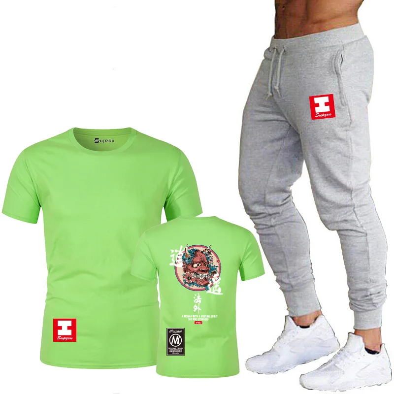 Популярная Новая футболка с аниме homme blood youth free, футболка с принтом, модная брендовая одежда, мужская футболка в стиле хип-хоп, Забавный Топ для мужчин - Цвет: Light color