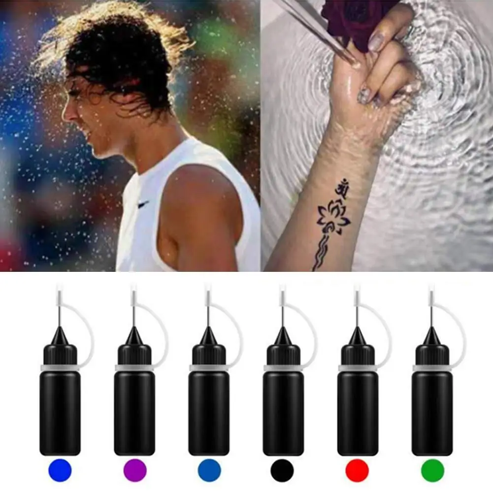 10ml Tattoo Juice Ink Fruit Temporary Semi Permanent Long Lasting Waterproof Pigment For Body Art Paint Color Inks |