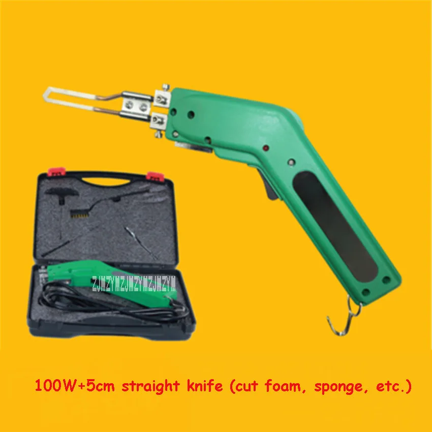 100W 5cm straight 110 В/220 В ручной электрический инструмент для резки ткани тепловой нож резак бытовой ткани пены резки резак 100 Вт/150 Вт/200 Вт/250 Вт/Вт - Цвет: 100W 5cm straight