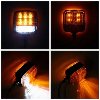 

1pc/2pc 12-80V 13W Double-sided Turn Signal + DRL Daytime Running Light Indicator Stop Tail Lights For Trucks Trailers Boats