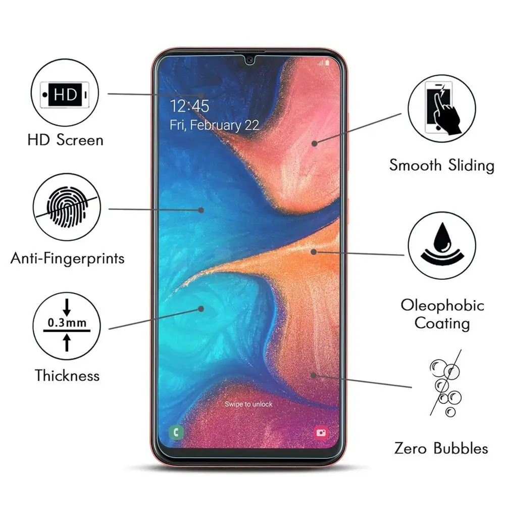 3 шт. закаленное стекло для Oppo Realme X Lite Pro C2 защита экрана X2 Защитная стеклянная