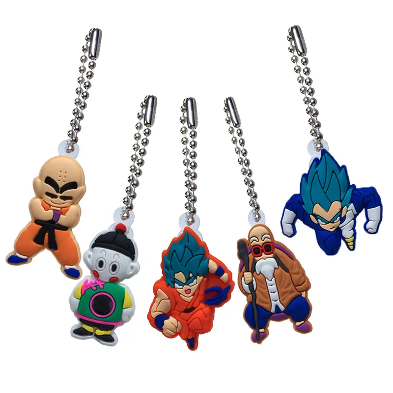 1 шт ПВХ брелок мультяшная фигура металлический шар цепь шаровая цепь|Брелоки| |