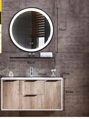 

Nordic style bathroom cabinet combination sink washbasin bathroom vanity cabinet vanity small apartment smart mirror