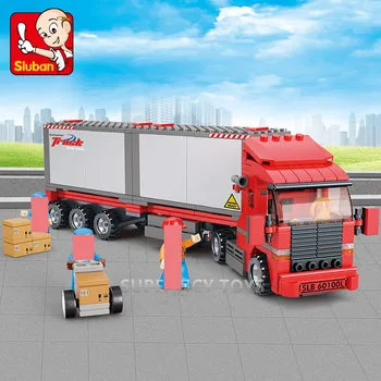 

345Pcs City Truck Vehicle Model Building Blocks Sets Kits 3D Bricks Playmobil Hobbies Educational Toys for Children