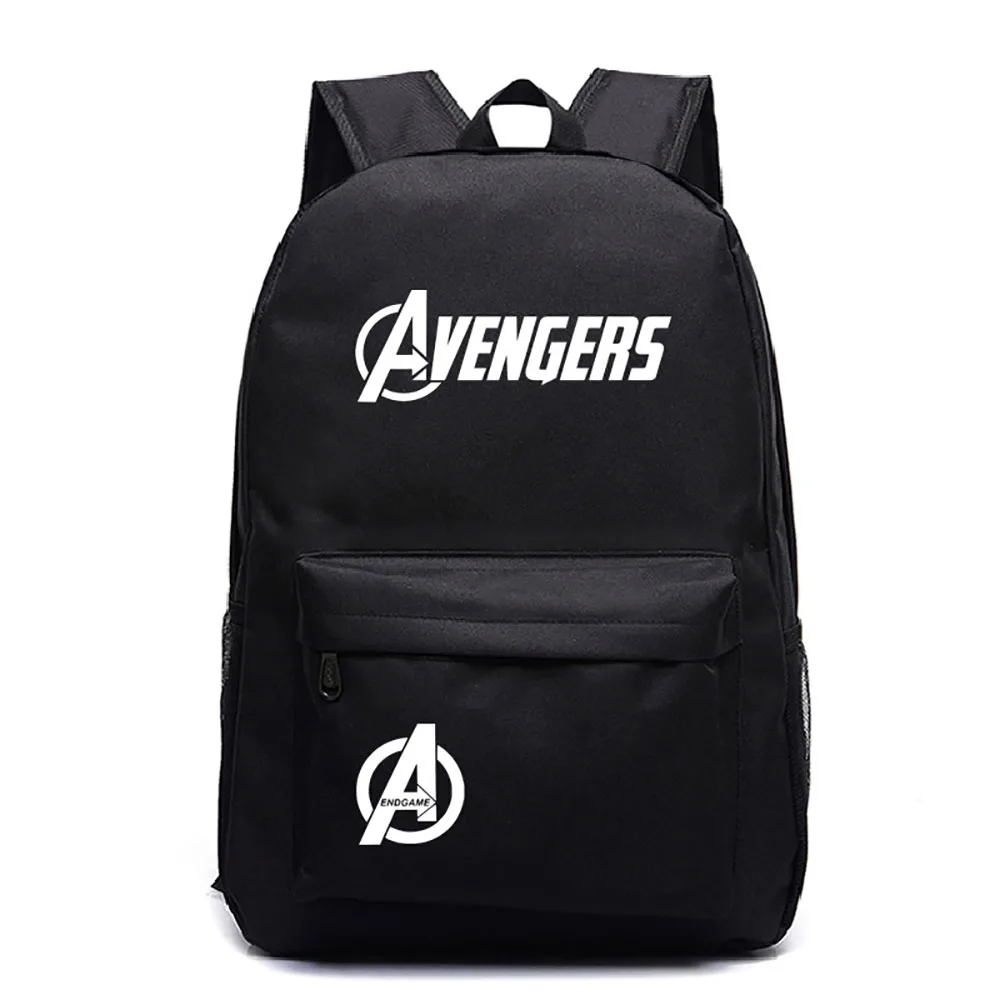 2021 New Disney Schoolbag Avengers Hero Backpack Black Cute Cartoon Breathable Wearable Student Schoolbag