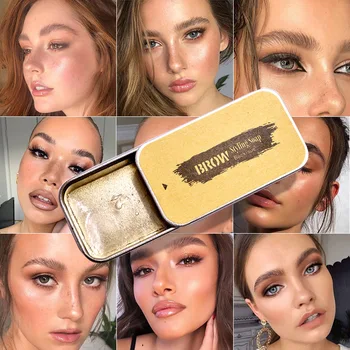 

New 3D Feathery Brows Makeup Balm Styling Brows Soap Kit Lasting Eyebrow Setting Gel Waterproof Eyebrow Tint Pomade Cosmetics