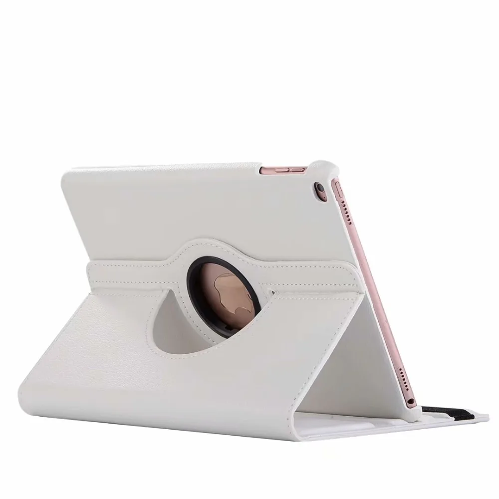 white-LZW Кожаный 360 Вращающийся чехол для Apple ipad 9,7 дюймов Air/Air 2 retina чехол ультра тонкий Авто сон для нового ipad крышка - Цвет: white-LZW