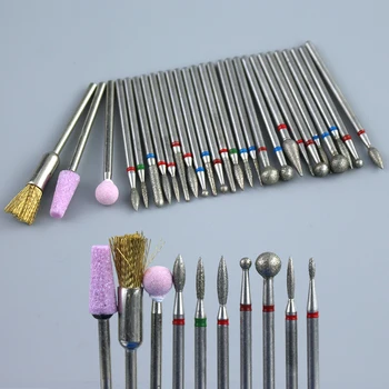 

1pcs Silicon Diamond Nail Drill Bit Milling Cutter For Manicure Burr Cuticle Clean Electric Cutter Rotary Drill Bits Nail Files