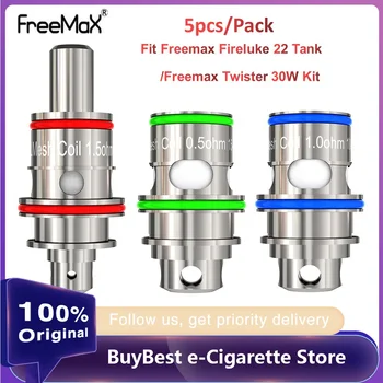 

5pcs New Original Freemax Fireluke 22 Mesh Coil Best Fit Freemax Fireluke 22 Tank/Freemax Twister 30W Kit W/ DTL Mesh & MTL Mesh
