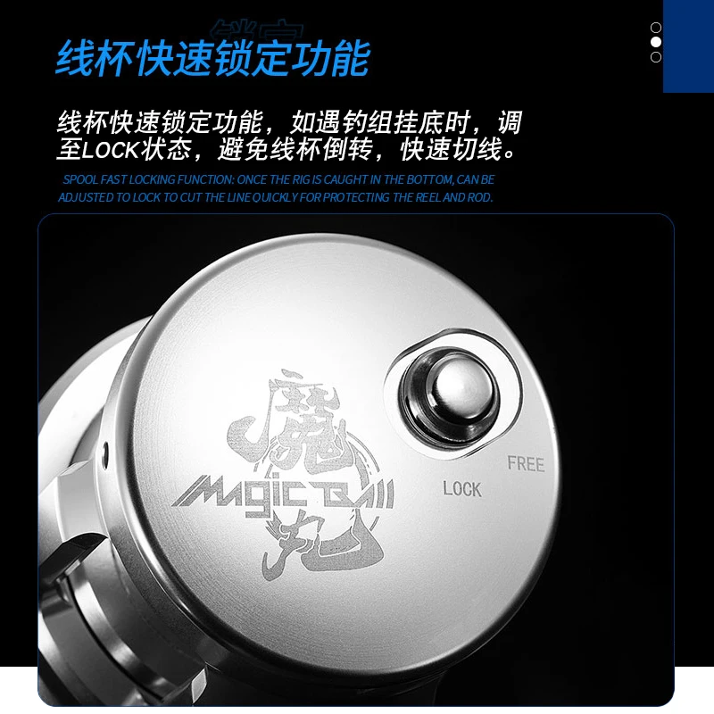 Ecooda新釣りリールEMB1500R/l最大ドラッグ15キロベイトキャスティング