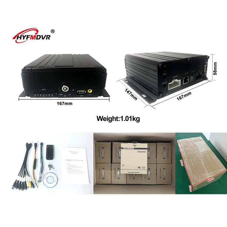 HYFMDVR 4 канала AHD DVR 4CH HDD Автомобильный видеорегистратор MDVR 720P видео рекордер для грузовика Ван Школьный Автобус dvr