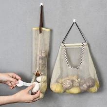 2 шт., новинка, Сетчатая Сумка, настенная сумка для хранения фруктов и овощей, свежие игрушки для хранения одежды, сумка для мусора, органайзер для хранения