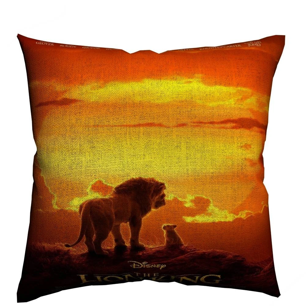 Lion King Movie Pillow Cover Throw Pillows For Sofa Cotton Linen Cushion Cover 45x45cm Scandinavian Decoration Home Almofada - Color: 11