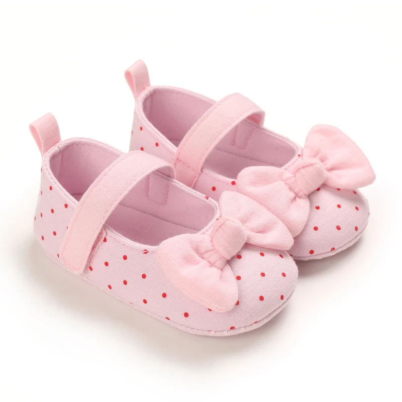 Newborns Fashion Solid Color Casual Shoes Princess Shoes Soft-soled Sneakers 0-18 Months Baby Bed Shoes Baby Walking Shoes