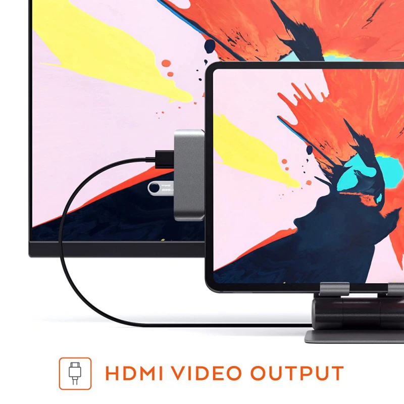NEW USB Type C Mobile Pro Hub Adapter with USB C PD Charging 4K HDMI USB 3 0 3 5mm Headphone Jack Compatible