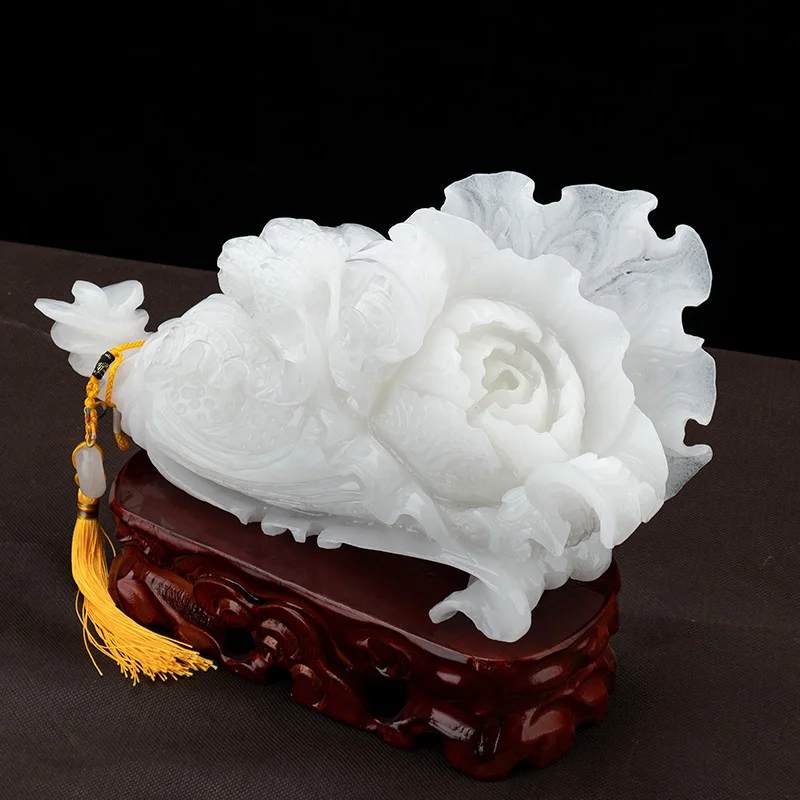 

Fuya Luyu cabbage Baicai shop opens new house gift home living room cashier geomantic auspicious ornaments Jade Chinese cabbage