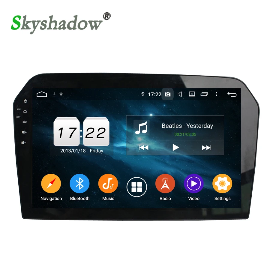 DSP Android 9 0 4 Гб ОЗУ Восьмиядерный 32 ПЗУ ips автомобильный Радио плеер gps карта RDS Wi Fi