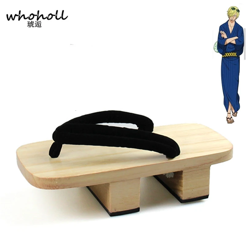 WHOHOLL цельное кимоно Sanji карнавальный костюм мужские гэта тапочки японские