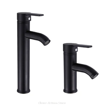 

Black Stainless Steel Paint Faucet Bathroom Basin Sink Faucet Hot Cold Mixer Single Hole Tap Au 31 20 Dropship