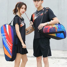 Cover-Bag Badminton Tennis-Backpack Raquete Waterproof Tenis with Shoes Compartment Thicken