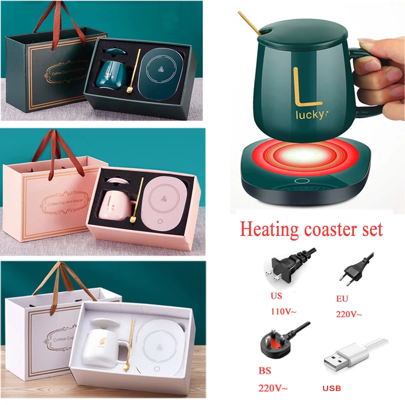 

Mug Warmer USB Pad Hot Electric Powered Cup Warmer Heat Beverage Mug Mat Keep Coffee Tea warm EU&US Plug Electric Heating Pad
