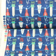 Полуярд простая хлопковая ткань с принтом стрелы огня, ручной работы DIY одежды платье Ткань хлопок CR-76