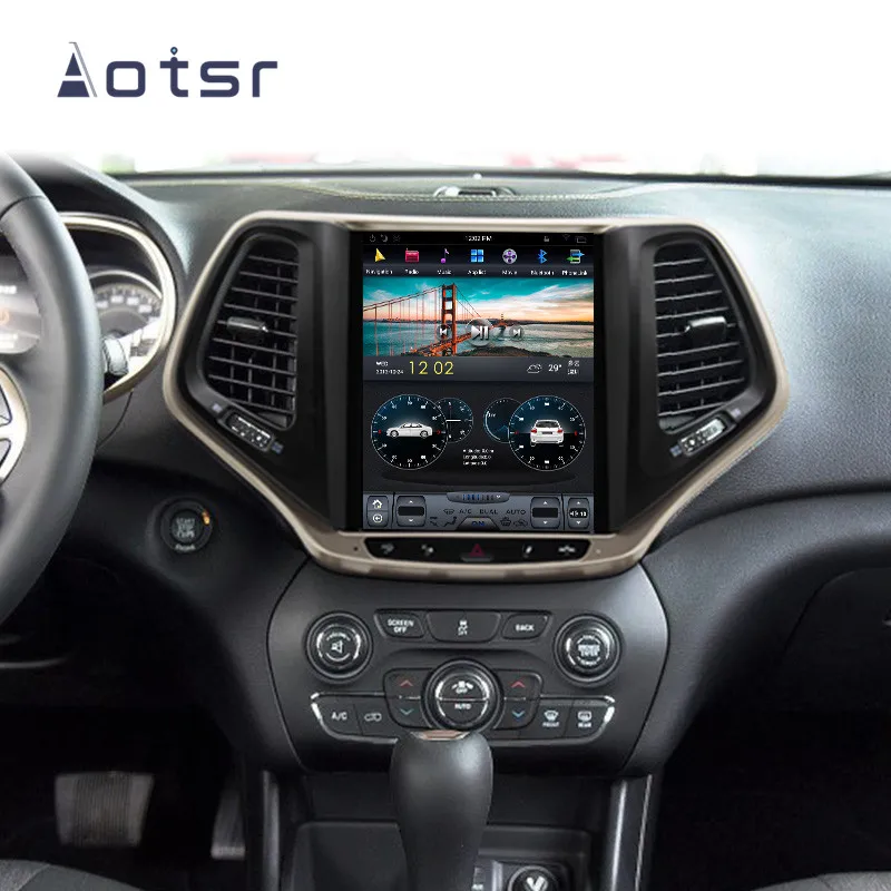 Tesla стиль Android 9 автомобильный dvd-плеер gps навигация для Jeep Cherokee- Авто Радио Стерео головное устройство вертикальный экран