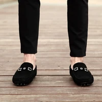 Large Size 45 46 Penny Loafers Men Casual Shoes Mens Shoes Suede Leather Man Moccasins Slip On Men's Flats Male Driving Shoes 2