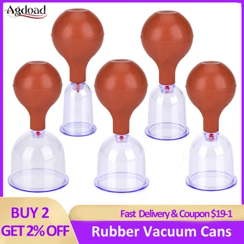 

1PC Rubber Vacuum Cans Jars Cupping Massage Cups PC Chineses Therapy Suction Cup Family Body Massage Tool Pain Relief